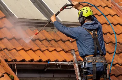 Démoussage et hydrofuge de toiture à Plougar